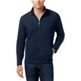 thumbnail image 1 of Club Room suéter de microforro polar para hombre, azul, pequeño, 1 of 1