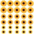 thumbnail image 1 of 30 colgantes de resina con forma de flor, mini cuentas de girasol para hacer joyas., 1 of 5