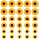 thumbnail image 1 of WORGEOUS 30 Uds. De abalorios de flores, colgantes de resina, Mini cuentas de girasol, abalorios de girasol para fabricación de joyas, 1 of 8