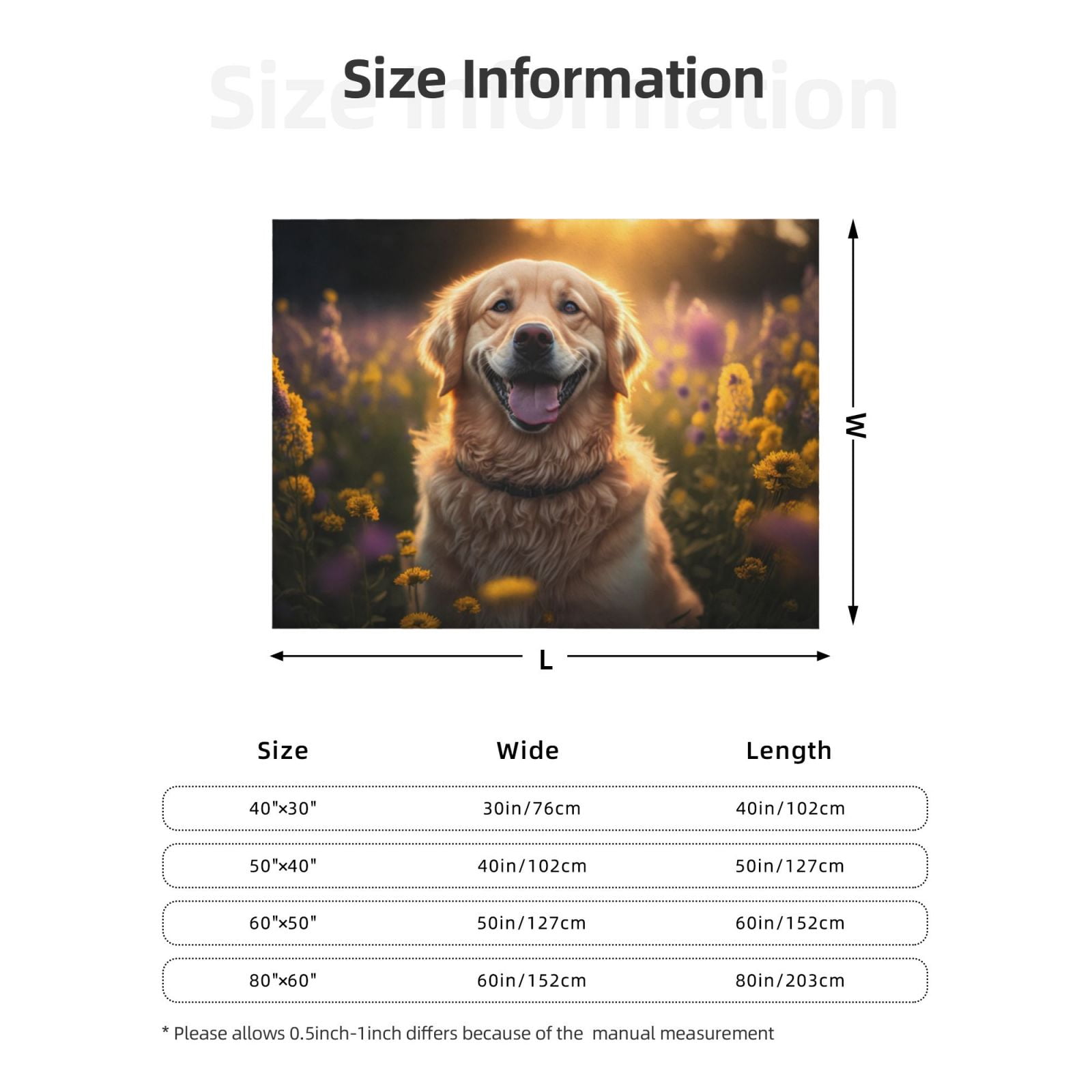 Throw Blanket for Couch - Sunset Daisy Dog Soft Comfy Lightweight Cozy Warm Throw Blanket, Fuzzy Plush Flannel Blanket & Throws for Sofa and Bed All Season