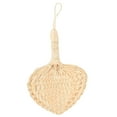 thumbnail image 3 of WEUVEB Handheld Fan with Beige Palm Leaf Design, Portable Cooling Fan for Birthday Parties and Outdoor Events, 1 Piece, 3 of 8