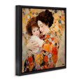 thumbnail image 3 of Stupell Industries Traditional Floral Mother & Baby Black Floating Frame Canvas Art, 18 x 18, by RB, 3 of 8