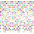thumbnail image 2 of 5pcs Colorful Paper Garland Circle Dots Party Hanging Rainbow Decorations for Birthday Wedding Baby Shower Classroom Candyland Streamers Party Supplies (80in), 2 of 6