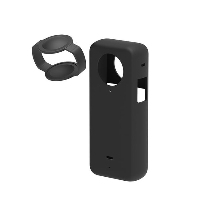 Methold Funda de silicona X3 para cámara Insta 360 - Protección completa para Insta 360 X3 Protector Black Type2 NO2