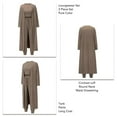 thumbnail image 5 of Women Pajamas Set Fall Winter Home Outfits Set 3 Piece Loungewear Set Vest Pants Cardigan Set, 5 of 5