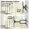 thumbnail image 2 of MountFTV Full Motion TV Wall Mount with 180° Rotation for Most 26–50 inch TVs, TV Monitor Wall Mount Bracket holds up to 55lbs, Max 400x400mm, 2 of 8