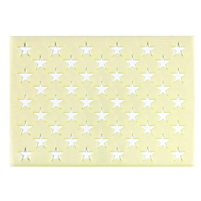 American Flag 50 Star Stencil Template, 12X17.7 Inch Reusable Starfield  Stencil