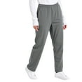 thumbnail image 2 of Four Way Stretch Scrub Pants for Women Slim Fit Anti-Wrinkle Yoga Waistband Jogger Medical Uniform Work Pants 2026 Gray L, 2 of 4