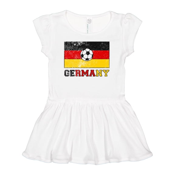 Inktastic German Soccer Girls Baby Dress