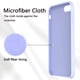 thumbnail image 2 of funda para iPhone 8, funda para iPhone 7, de caucho y gel de silicón líquido con forro de gamuza de microfibra Levamdar 2033035-2, 2 of 8