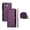 Purple, variant on PU Leather Magnetic Snap Flip Zipper Strap Wallet Phone Case Fit for iPhone 16