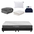 thumbnail image 1 of Colchón King Size Dicasa Inabox con Box Negro Edredón Homy Sábanas Softy Almohada One Protector, 1 of 16