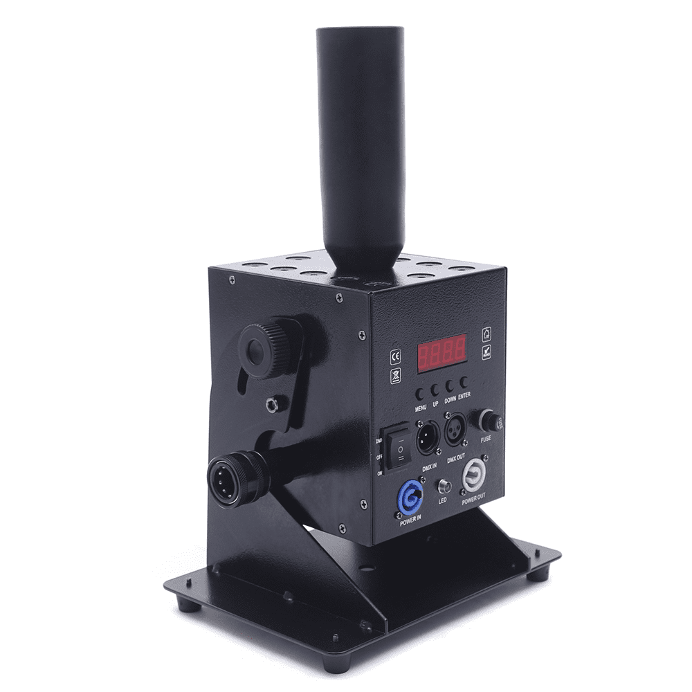 ANQIDI 12x3W LED CO2 Jet Machine, RGB 3 In1 Multi-angle Ejector DMX Control for Stage DJ Party Show Effect Fog Smoke Machine