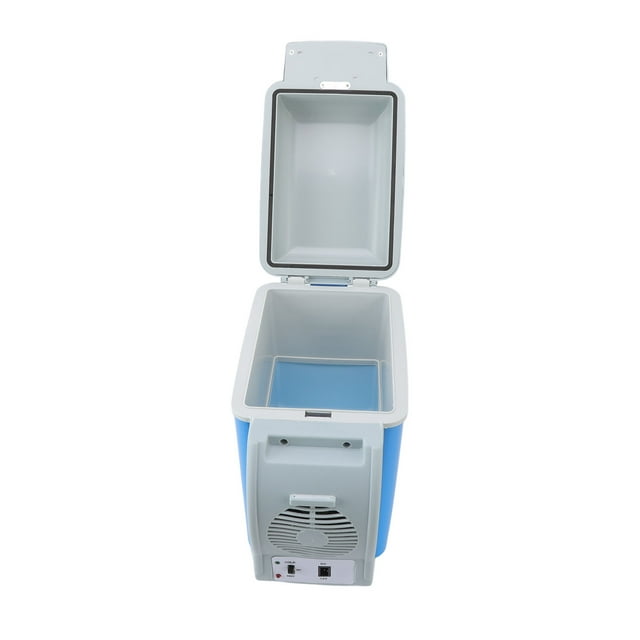 12V Car Refrigerator, Cold Warm Electric Fridge With Flip Top Cover, Shoulder Straps, Low Noise, Mini Car Cooler Suitable For Car, RV, And Camping Use