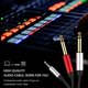 thumbnail image 5 of Cable adaptador de audio de 3,5 mm a doble 6,5 mm, cable auxiliar de 3,5 a 6,5 mm, divisor de 3,5 para amplificador mezclador de guitarra, negro, plateado y rojo, 5 of 5