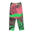 thumbnail image 4 of Goofa Neon Desert Moon Printed Soft Pajama Pants for Women, Wide Leg Comfy Casual Lounge Yoga Pants-XX-Large, 4 of 9