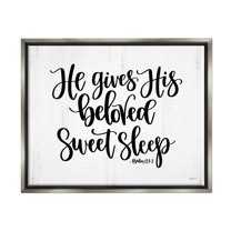 Stupell Industries Religious Proverb Bible Verse Quote Grain Pattern Graphic Art Luster Gray Floating Framed Canvas Print Wall Art, Design by Imperfect Dust