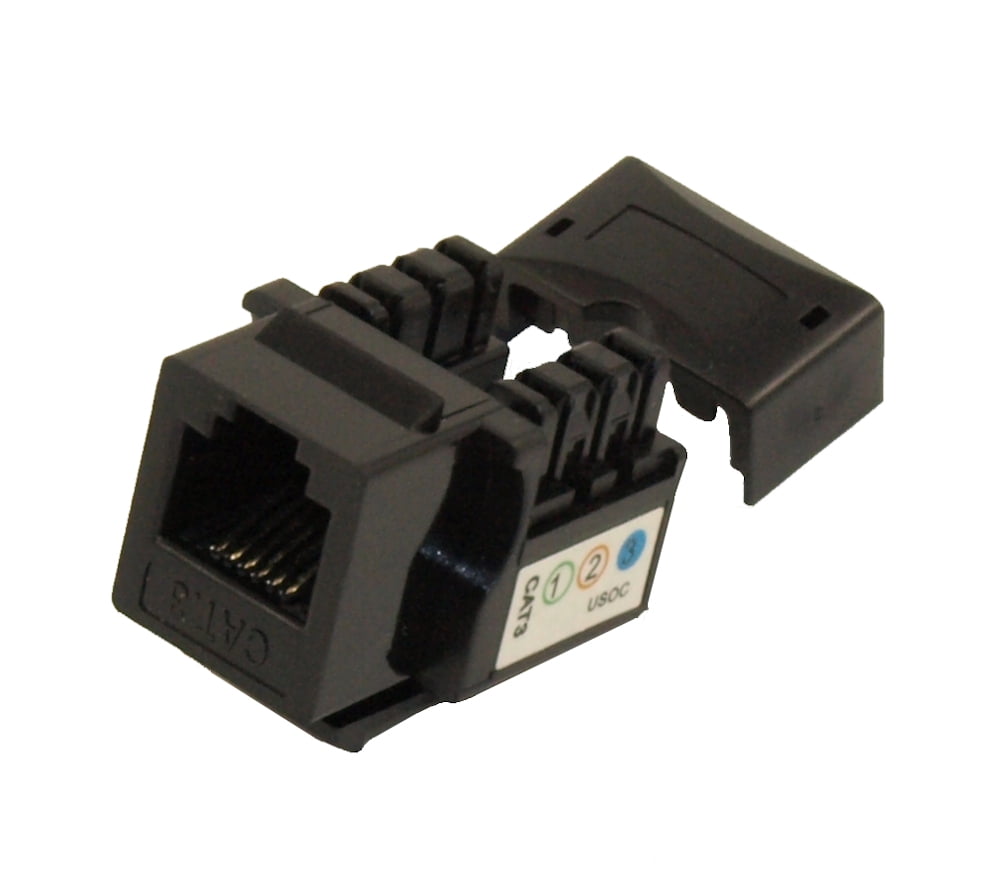 Keystone Jack Insert/Punchdown Phone (RJ11/RJ12) for 2/3 Lines