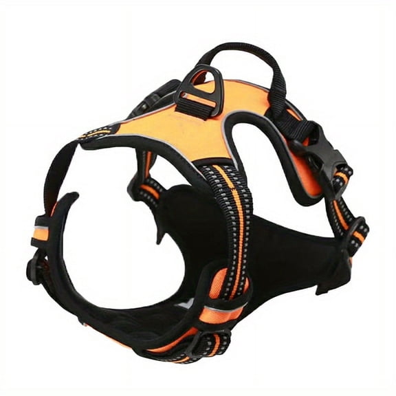 GYTY Heavy-Duty No-Pull Dog Harness - Reflective with Front Clip and Easy-Grip Handle - Ideal for Large Breed Dogs & Nighttime Walks