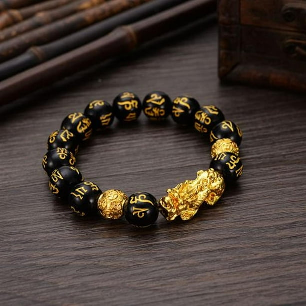 2 pieces 12 mm Feng Shui pearl bracelet Chinese bracelet with hand