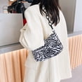 thumbnail image 2 of Bolso de hombro retro con estampado de animales para mujer (cebra) Likrtyny Para estrenar, 2 of 9