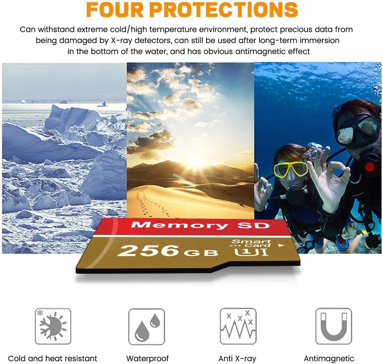Universal 256GB Micro SD Card Memory Card U3 SDXC microsdxc High Speed MicroSD For Smartphone,Camera and Drone