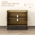 thumbnail image 4 of Buffet Armoire Style Ferme Moderne Armoire de Rangement avec Tablettes Ajustables pour Cuisine, Bar à Café, Salon, 4 of 6