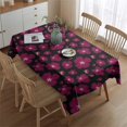 thumbnail image 2 of Pioneer Flower Floral Print Pattern Rectangle Tablecloth 60"x84",Waterproof Polyester Rectangle Table Cloth, Wipeable Spillproof Polyester Tablecloth for Dining, Camping, Indoor and Outdoor, 2 of 5