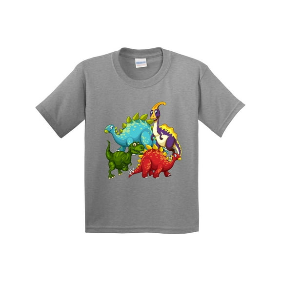Inktastic Cute Dinosaurs Youth T-Shirt