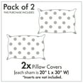 thumbnail image 3 of Ambesonne Pink Zebra Pillow Sham 2 Pack, 80s Style Grunge, 30"x20", Cobalt Blue Fuchsia, 3 of 3