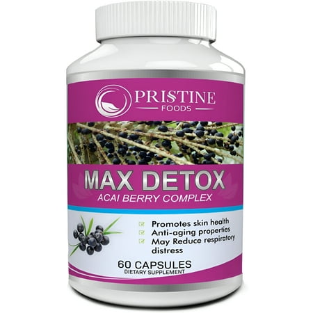 Pristine Foods Max Detox Colon Cleanse Pills, 60 Capsules