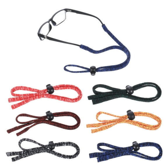 Uxcell Adjustable Glasses Lanyard Retainer Neck Holders Cord, 6 Color 1 Set