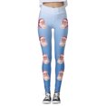 thumbnail image 5 of Wyzesi Flare Leggings for Women with Pockets Inseam Leggings for Women Workout Out Leggings Christmas Print Color Block Pants Soft Stretchy Leggings Compression Leggings for Women Knee High, 5 of 5