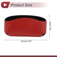 thumbnail image 4 of Estuche para Gafas de Sol de Coche Unique Bargains Soporte Universal para Gafas de Sol Cuero Sintético Suave Respaldo Adhesivo Rojo 18.8x3cm 1 Pcs, 4 of 7