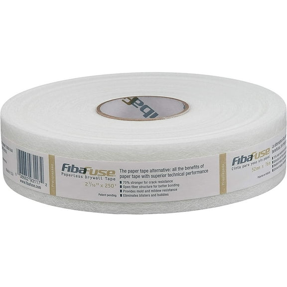 Saint-Gobain ADFORS FDW8652-U FibaFuse 2-1/16 in, x 250 ft, Drywall Joint Tape, White