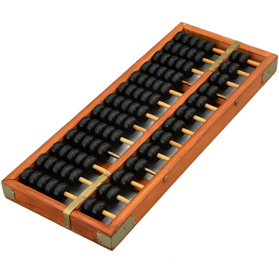 Vintage-Style Chinese Wooden Abacus, Lucky Calculator