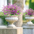 thumbnail image 7 of 24 Bundles Artificial Flowers for Outdoor,No Fade Fake Plastic Flowers Faux Plants for Decoration Hanging Planters Indoor Outside Garden Porch Window Box Home Wedding Farmhouse (Magenta), 7 of 7