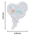 thumbnail image 5 of Maxora Personalized Ornaments Customized Christmas ornament Baby with Angel Wings Blue Free Customize, 5 of 8