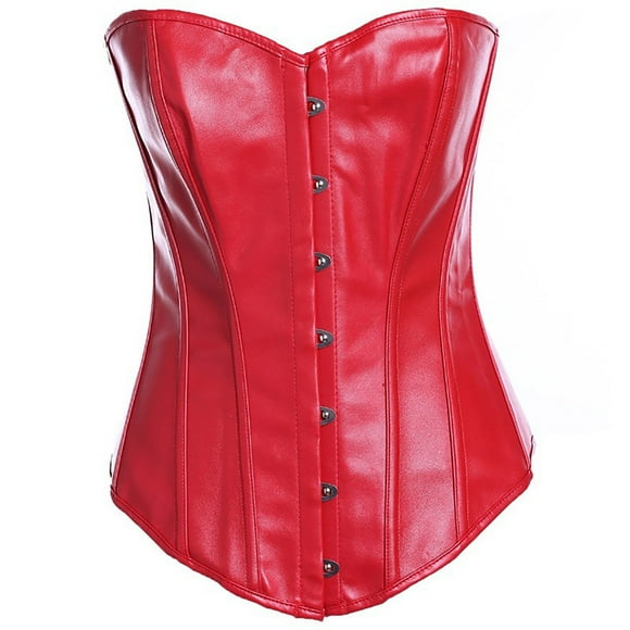 Popular Picks,Women's Shapewear Corset, Body Slimming, Underwire Support, Fashionable Design, Daily Wear, Body Shaping, Compression Garment Great for Outdoor Wear|Pu,Red,Sopatenor