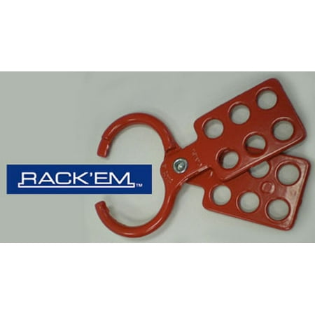 Double Sided Hasp for Lockout - Tagout. 1 inch on one side / 1.5 inch on the other side,
