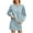 C-Sky Blue203, variant on DHFJKG Women's Skirt Sets Joggers 2 Piece Outfits Raglan Long Sleeve Top And Drawstring Mini Skirt Comfortable Casual SportsWear Versatile Outfit