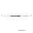 thumbnail image 2 of Cable Chicote Freno Trasero Compatible Con Volkswagen Combi 1.6L 1.7L 1.8L 1972 1973 1974 1975 1976 1977 1978 1979 1980 1981 1982 1983 1984 1985 1986 1987 Tambor A La Caja CAHSA Cable Chicote Acelerador, 2 of 6