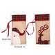 thumbnail image 3 of Cateissary Ropa de botella de vino de Navidad de rejilla roja, funda de cerveza con cordón, de comedor, funda de botella de vino de Navidad, Kits de decoración para fiestas Alce, 3 of 6