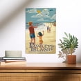 thumbnail image 2 of Pawleys Island, South Carolina, Kite Flyers Birch Wood Wall Sign (12x18 Rustic Home Decor, Ready to Hang Art), 2 of 5
