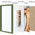thumbnail image 4 of Vittanly 11x14 Picture Frame, Display Pictures 8x10 with Mat or 11x14 without Mat, Photo Frame for Wall or Table Top Display, Rustic Green, 1 Pack, 4 of 8