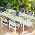 thumbnail image 2 of Green Eucalyptus Leaves Table Cloths for 8 Foot Rectangle Tables, Vintage Art Farmhouse Rustic Patio Waterproof Elastic Fitted Tablecloths, Washable Rectangular Table Cover for Camping, 2 of 8