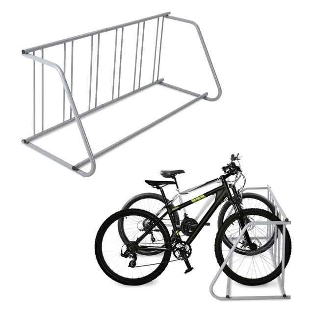 QinaQin Floor-Standing Bicycle Racks, Ground-Level Bicycle Parking Racks, All-Steel Garage Bicycle Racks, Suitable for Street, Backyard, and Bicycle Activity Storage