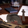 thumbnail image 7 of HOMEMAXS The Empty Tombs Easter Scene and Cross Decor Religious Home Decoration Wood Black 6.5x4.3x2.8 Inches, 7 of 7