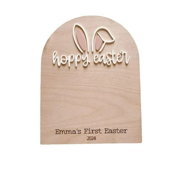 Hearth & Gear My First Easter Sign Custom Baby's Name First Easter Sign Some Bunny You Easter DIY Sign Baby Footprint Sign Baby Keepsake Easter For Eas Arts And Crafts for Kids Ages 3-5 Easter Arts
