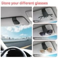 thumbnail image 4 of Magnetic Eyeglass Holder Sunglass Holder for Car, Car Accessories Premium Full Leather Magnetic Sunglass Holder for Car Visor Clip, Car Glasses Holder Sun Visor Organizer, 4 of 5